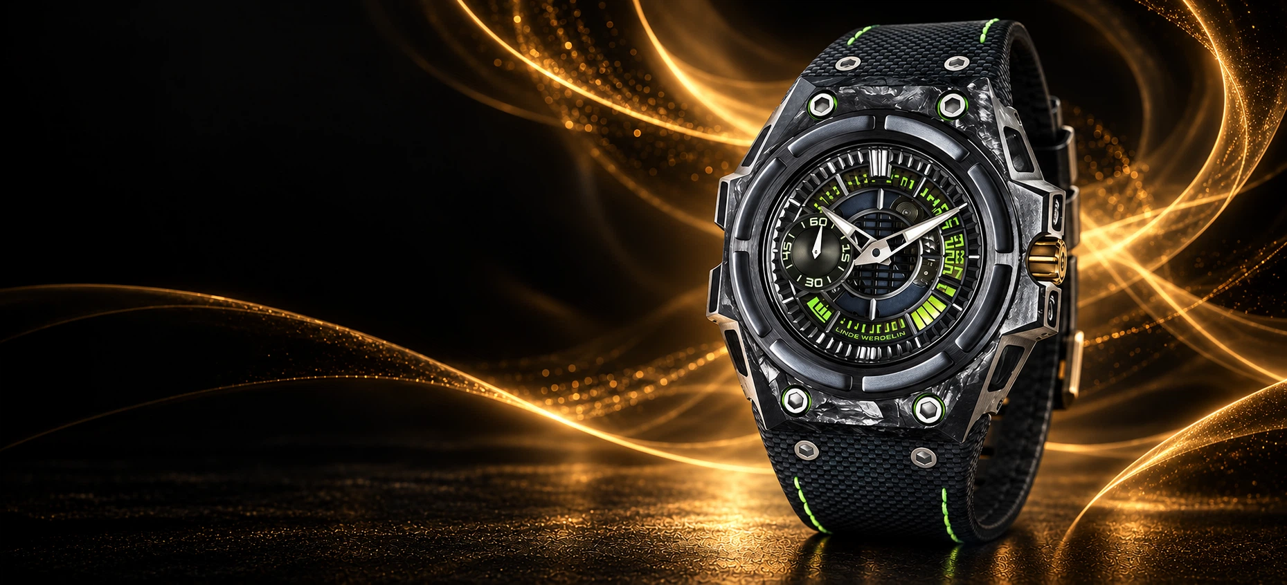 Replica Linde Werdelin SpidoLite II Tech Gold Carbon