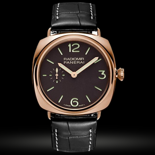 Replica Panerai Radiomir Collection 18k Roségold 42mm Braunes Zifferblatt M Series PAM336