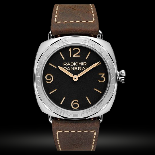 Replica Panerai Radiomir PAM 685 Uhr mit Lederarmband und Edelstahllünette