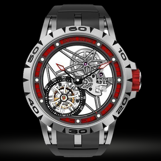 Replica Roger Dubuis Excalibur Spider Skeleton Fliegendes Tourbillon