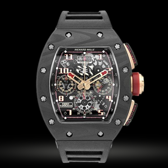 Replica Richard Mille RM 011 Automatik Flyback Chronograph NTPT LOTUS F1 Team Romain Grosjean in Roségold