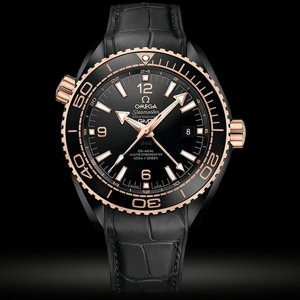 Replica Omega Seamaster Planet Ocean GMT Deep Schwarz 215.63.46.22.01.001
