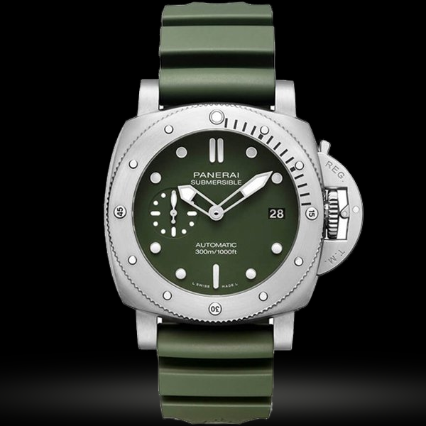 Replica Officine Panerai Submersible Verde Militare 42 mm PAM01055