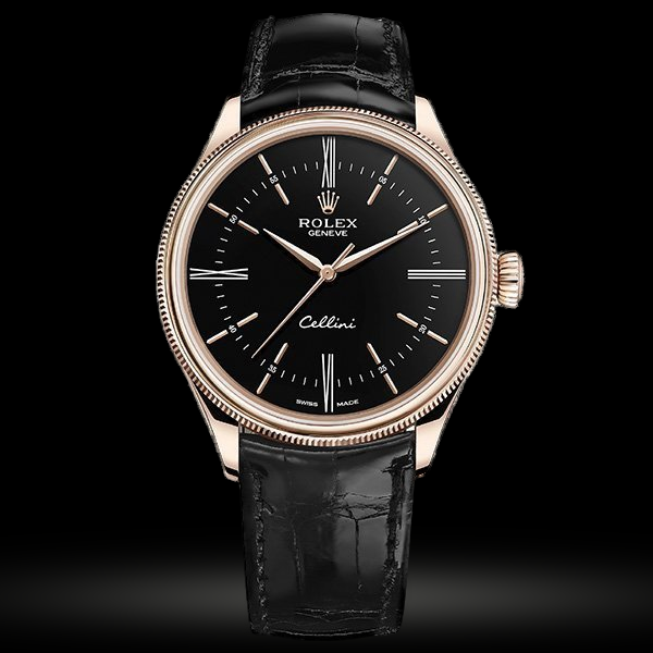 Replica Rolex Cellini Time 50505 Schwarz