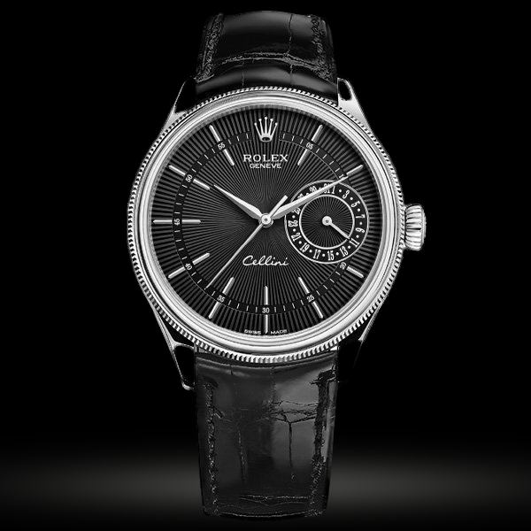 Replica Rolex Cellini Date 50519 Schwarz