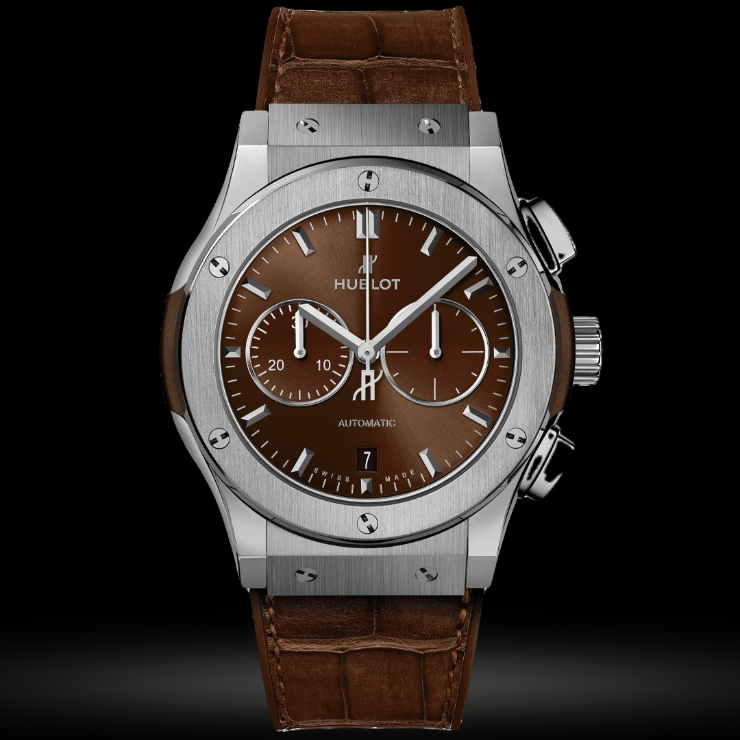 Replica Hublot Classic Fusion Chronograph Titan Braun 42mm 541.NX.7170.LR