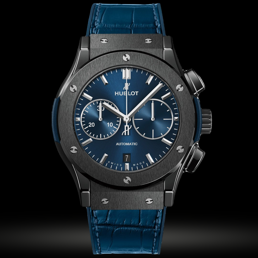 Replica Hublot Classic Fusion Chronograph Keramik Blau 42mm