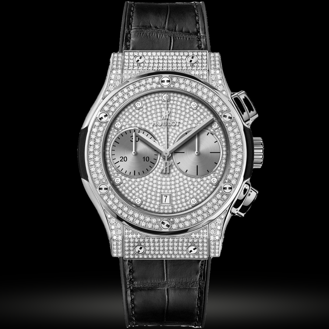 Replica Hublot Classic Fusion Chronograph King Pave 42mm 521.OX.9010.LR.1704