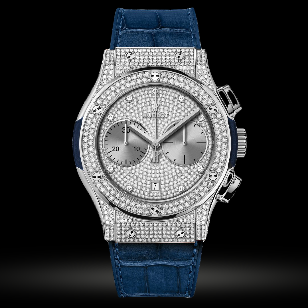 Replica Hublot Classic Fusion Chronograph King Pave 42mm 521.OX.9010.LR.1704