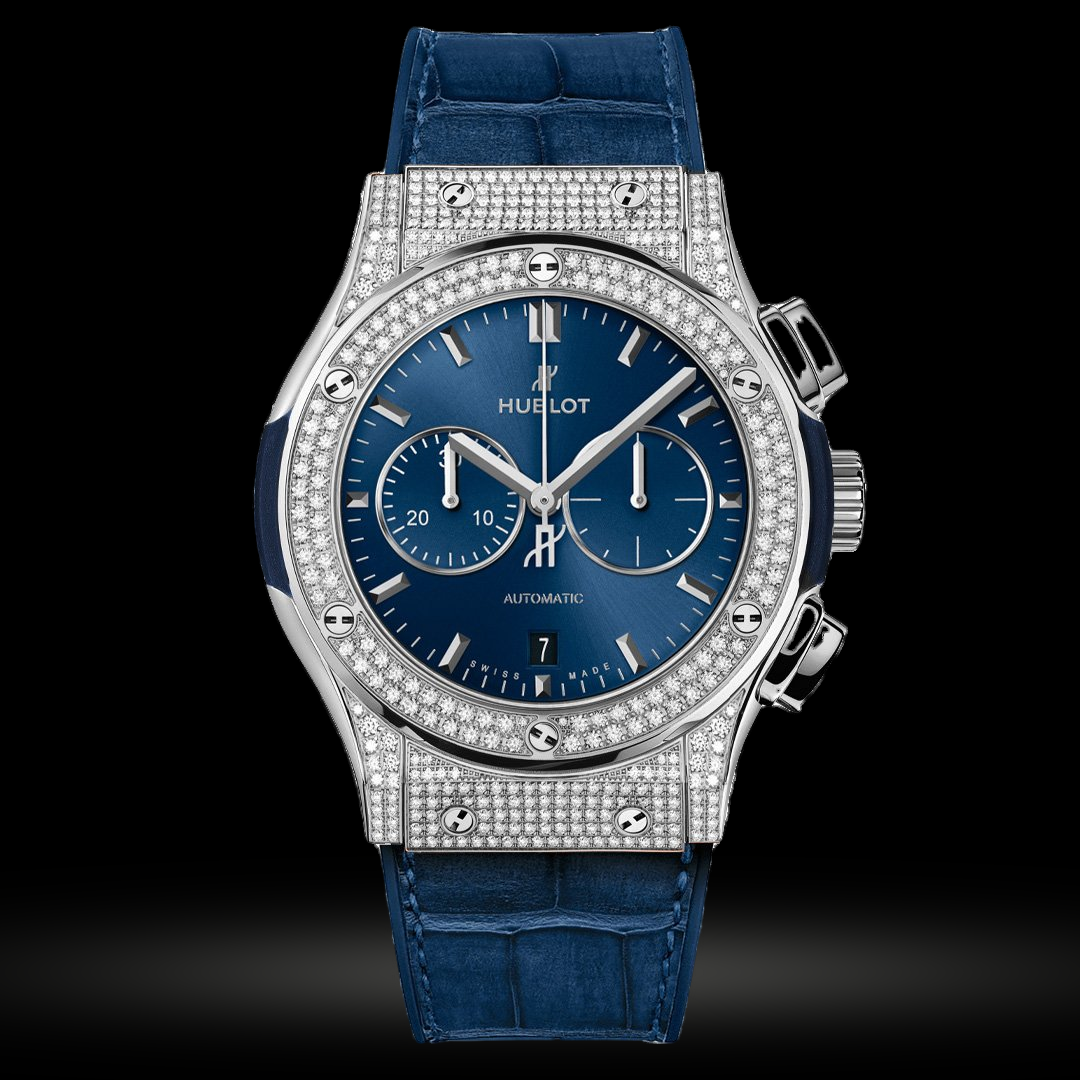 Replica Hublot Classic Fusion Chronograph King Pave 42mm 521.OX.9010.LR.1704