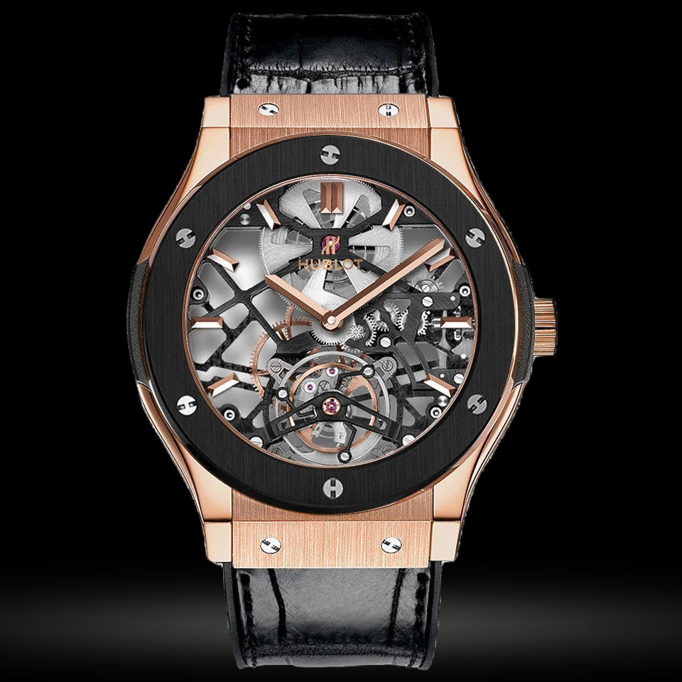 Replica Hublot Classic Fusion Skeleton Tourbillon King Gold Keramik Replica Hublot Classic Fusion Skeleton Tourbillon King Gold Keramik