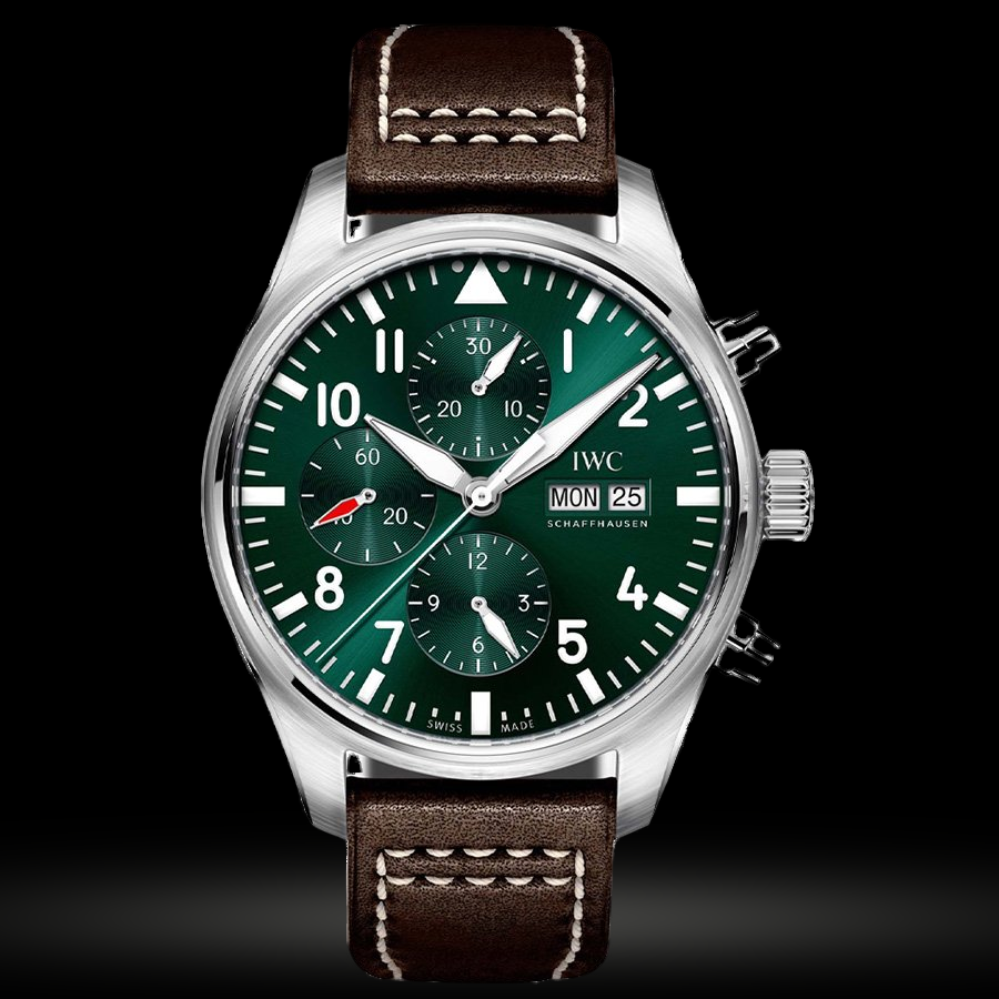 Replica IWC Pilot’s Chronograph Edition Racing Grün IW377726