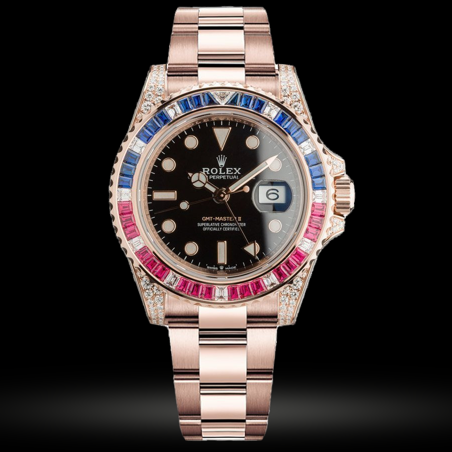 Replica Rolex GMT-Master II Everose Gold 40mm 126755SARU Replica Rolex GMT-Master II Everose Gold 40mm 126755SARU
