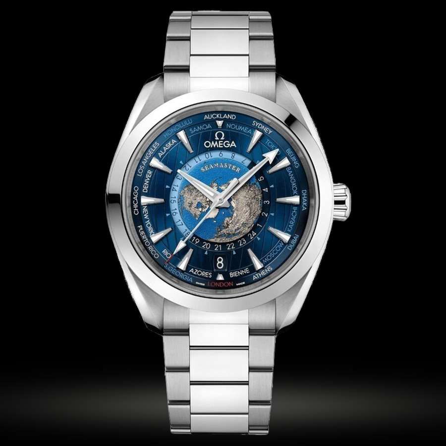 Replica Omega Seamaster Aqua Terra GMT Worldtimer 220.10.43.22.03.001