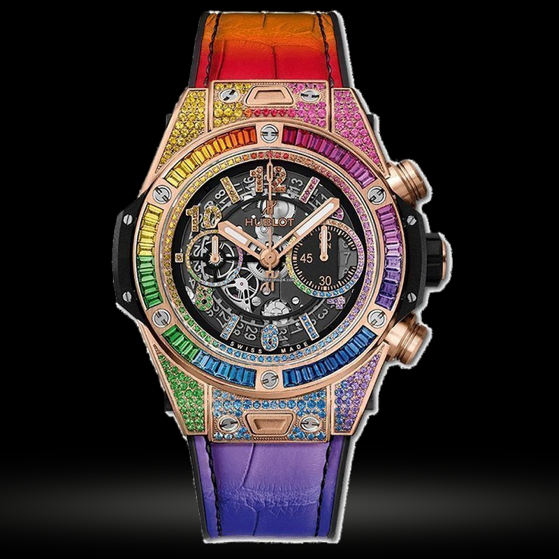Replica Hublot Big Bang Unico 42 mm Unico King Gold Rainbow 441.OX.9910.LR.0999