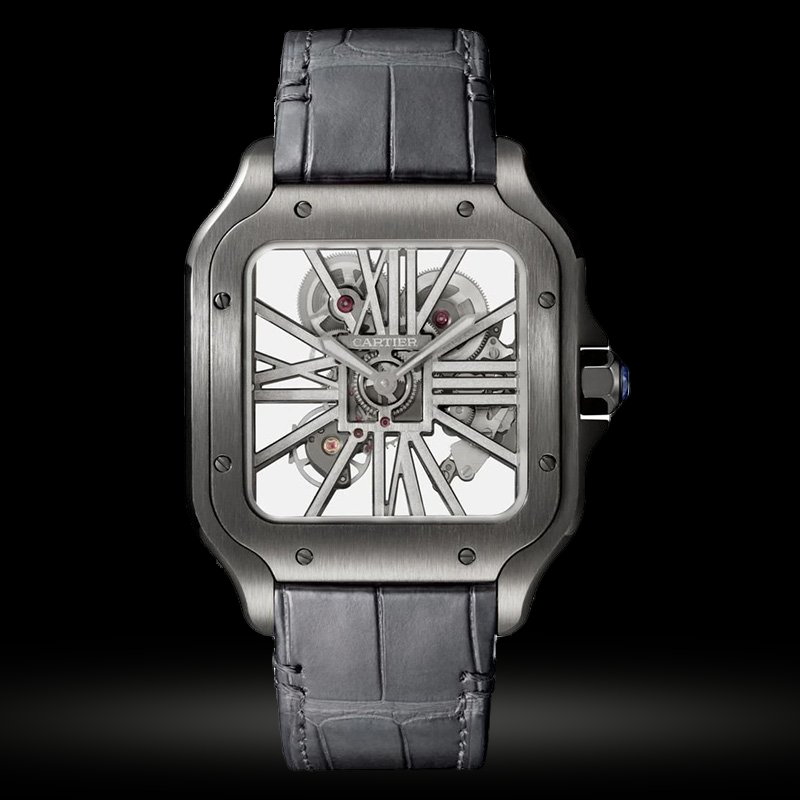 Replica Santos De Cartier Skeleton Uhr WHSA0009