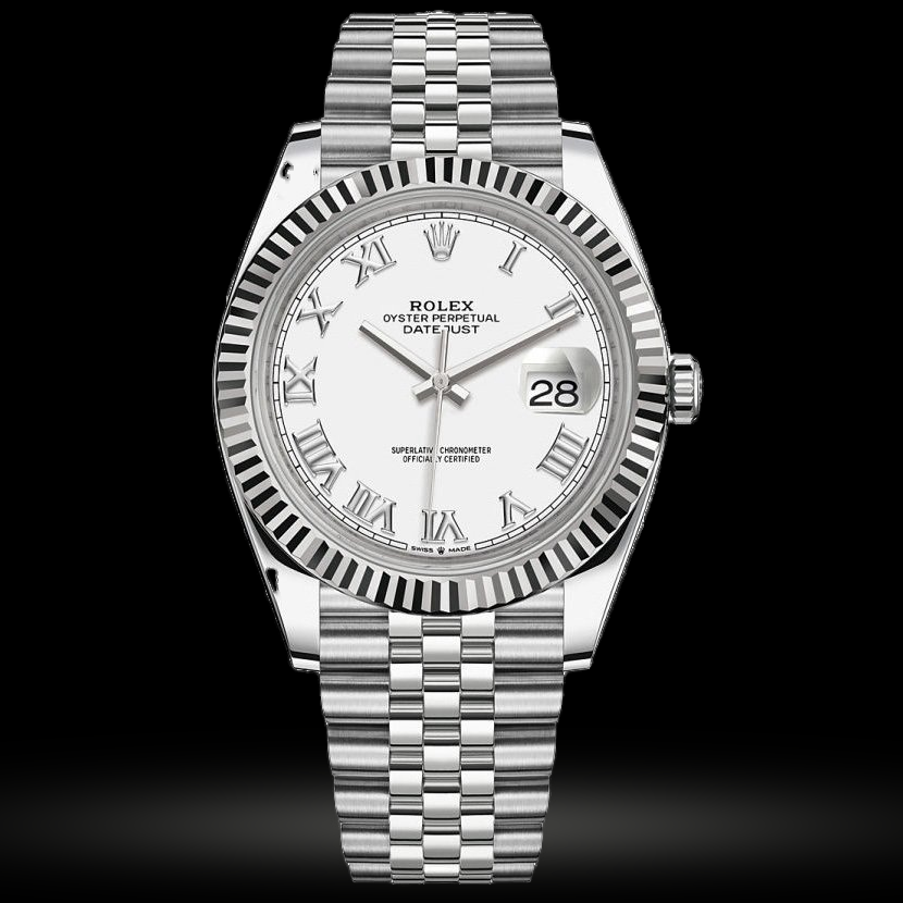 Replica Rolex Datejust 41 Weißes Rolesor Jubilee 126334 Weiß Roman
