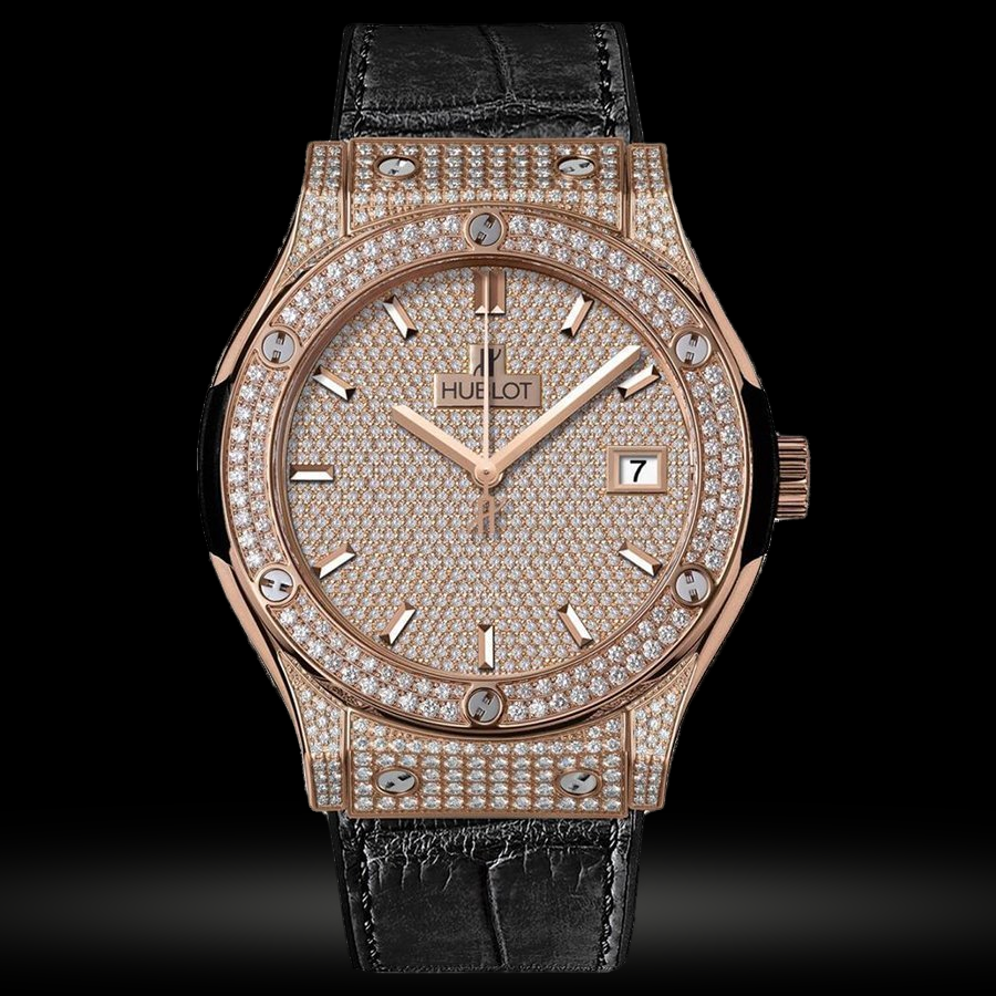 Replica Hublot Classic Fusion 45 mm Classic Fusion King Gold Full Pave 511.OX.9010.LR.1704