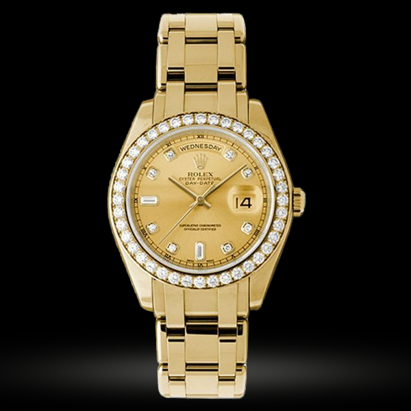 Replica Rolex Day-Date Sonderedition Gelbgold Masterpiece 18948 Champagne Dial Replica Rolex Day-Date Sonderedition Gelbgold Masterpiece 18948 Champagne Dial