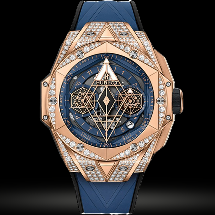 Replica Hublot Big Bang Sang Bleu Unico II King Gold Blau Pave 418.OX.5108.RX.1604.MXM20 Replica Hublot Big Bang Sang Bleu Unico II King Gold Blau Pave 418.OX.5108.RX.1604.MXM20