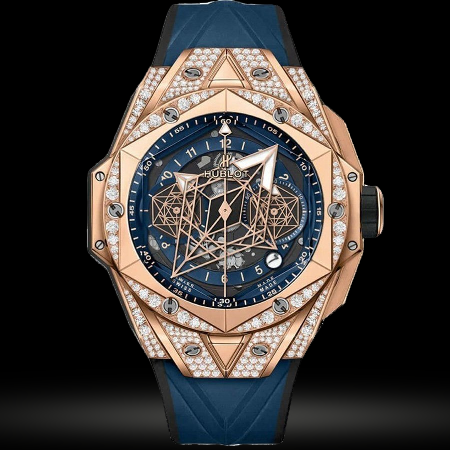Replica Hublot Big Bang Sang Bleu Unico II King Gold Blau 418.OX.5108.RX.MXM20