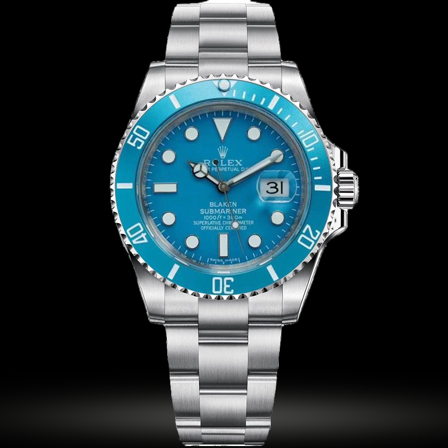 Replica Rolex Blaken Submariner Date 116610LN Blaken Blau