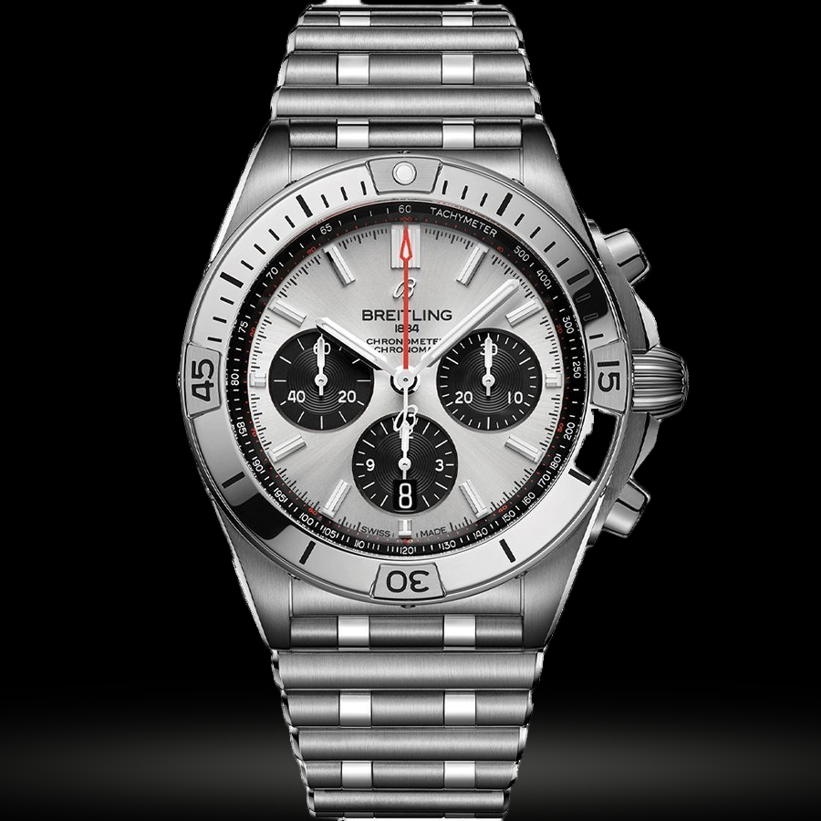 Replica Breitling Chronomat B01 42 Stahl - Silver AB0134101G1A1