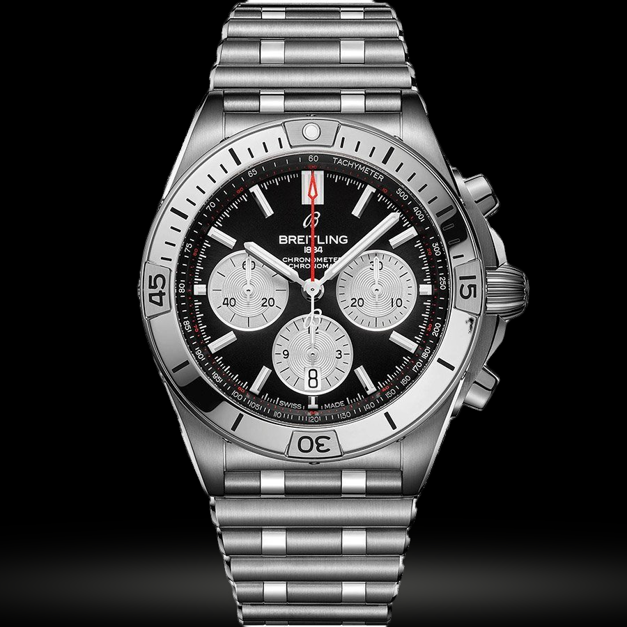 Replica Breitling Chronomat B01 42 Stahl - Schwarz AB0134101B1A1
