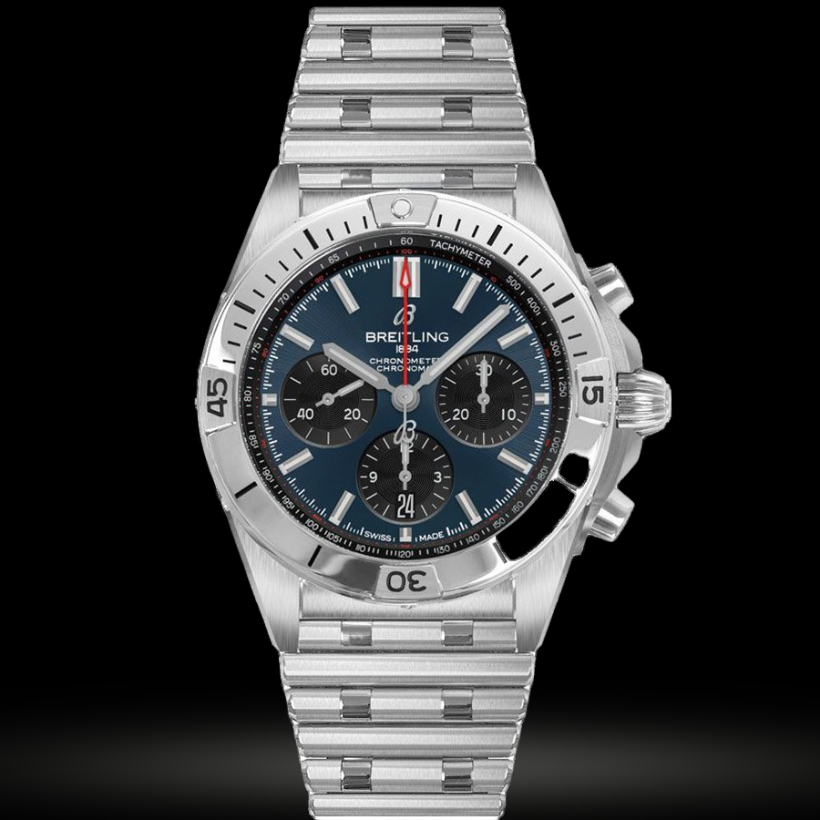 Replica Breitling Chronomat B01 42 Stahl - Blau AB0134101C1A1