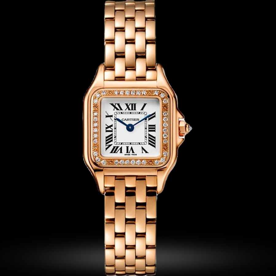 Replica Cartier Panthere de Cartier Kleines Modell, Roségold, Diamanten WJPN0008