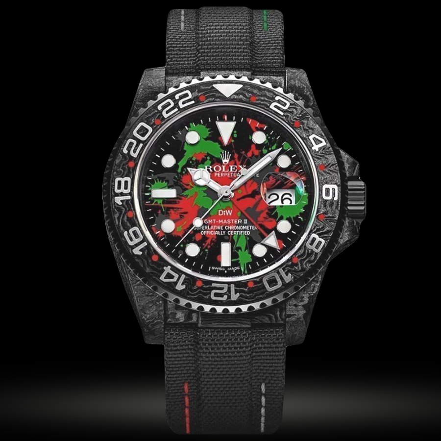 Replica Rolex GMT Master II DIW Carbon Motley Edition