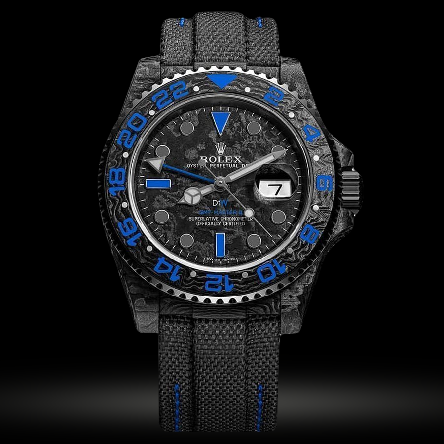 Replica Rolex GMT Master II DIW Carbon Electro Edition