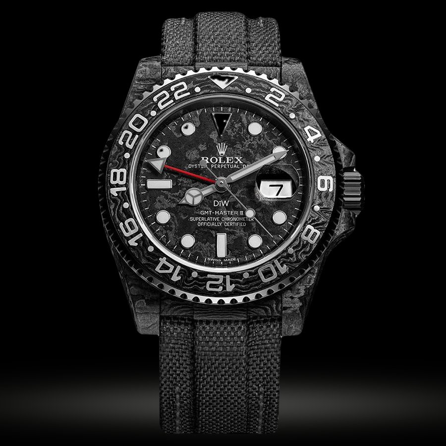 Replica Rolex GMT Master II DIW Carbon All Black Edition