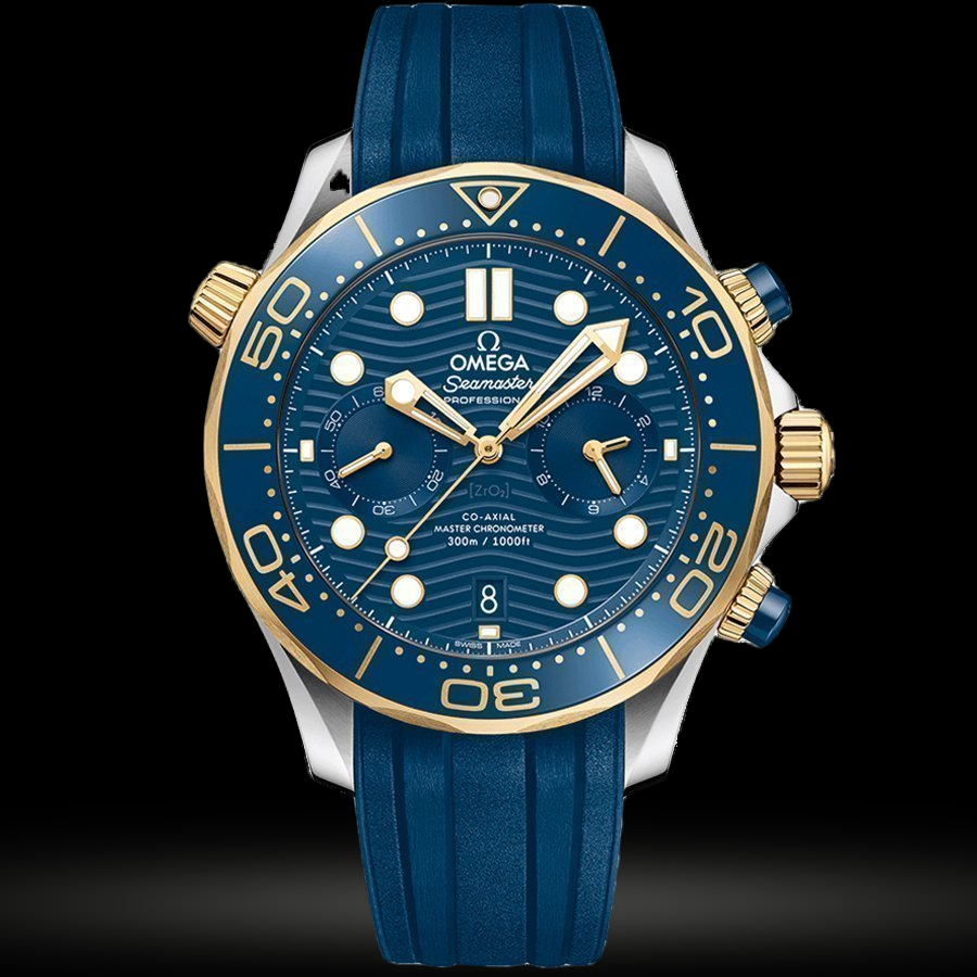 Replica Omega Seamaster Diver 300m Omega Co‑Axial Master Chronometer Chronograph 44 mm 210.22.44.51.03.001
