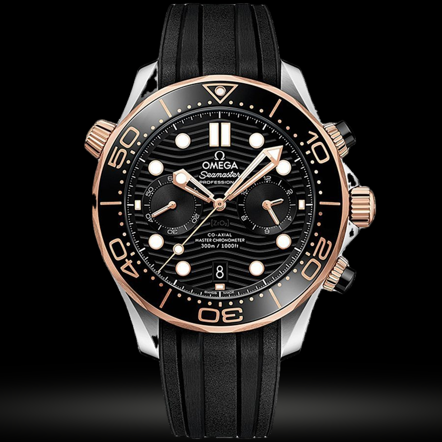 Replica Omega Seamaster Diver 300M Omega Co-Axial Master Chronometer Chronograph 44 mm 210.22.44.51.01.001
