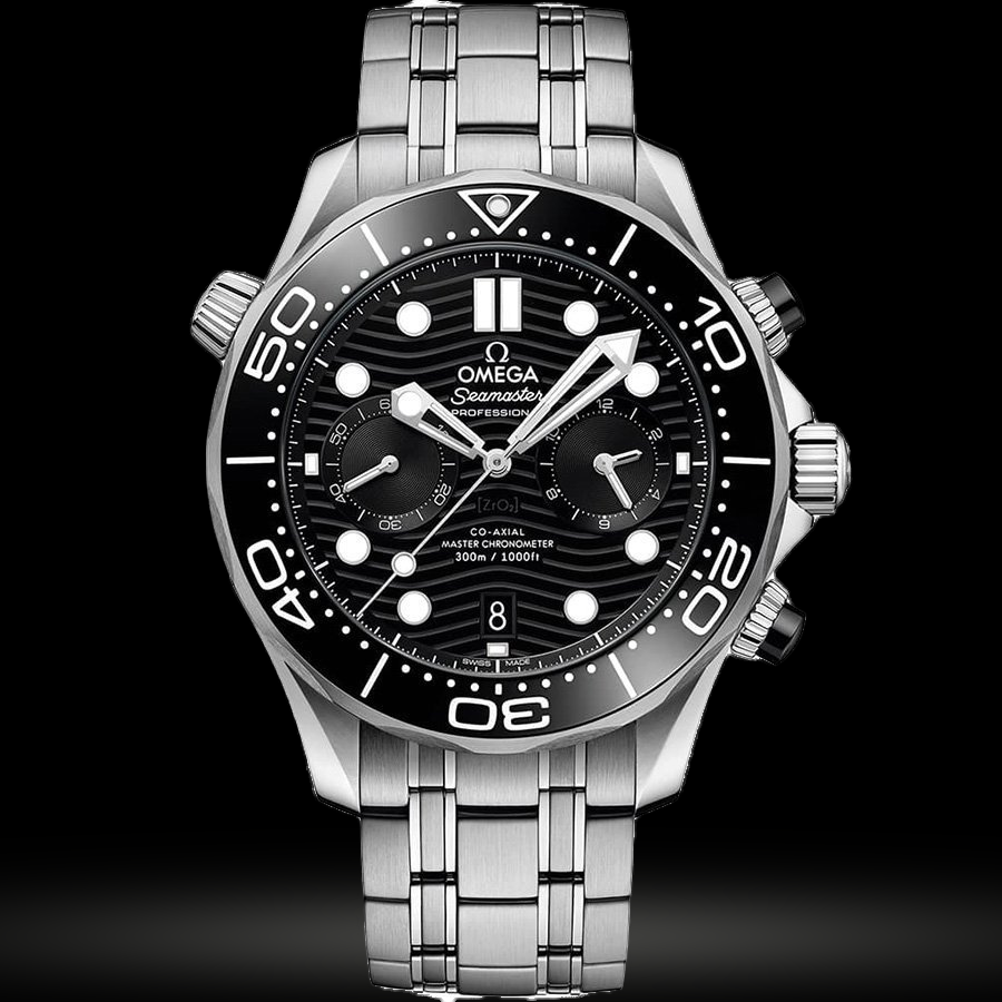 Replica Omega Seamaster Diver 300m Omega Co‑Axial Master Chronometer Chronograph 44 mm 210.30.44.51.01.001