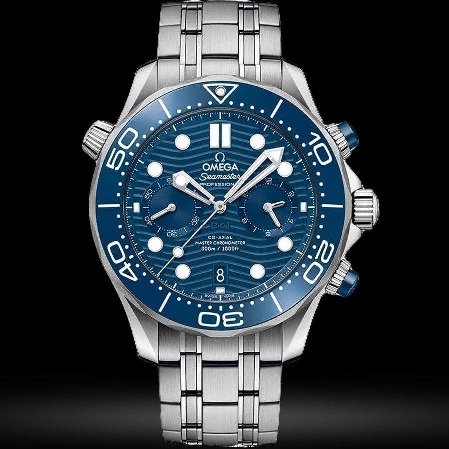Replica Omega Seamaster Diver 300M Omega Co-Axial Master Chronometer Chronograph 44 mm 210.30.44.51.03.001