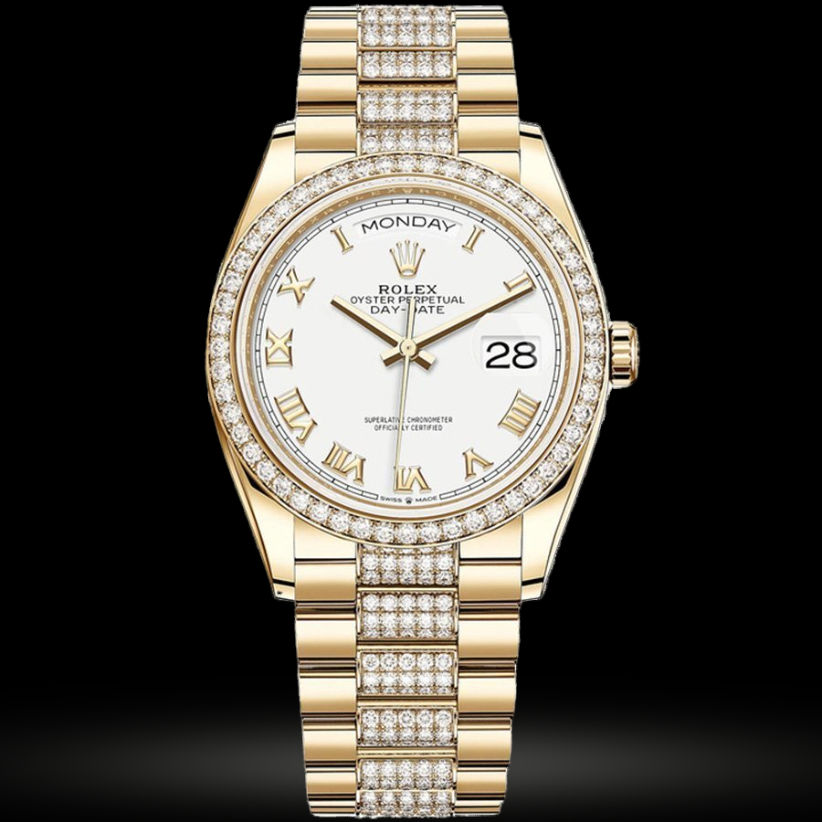 Replica Rolex Day-Date 36 Gelbgold Bezel set mit Diamant President Bracelet 128348rbr-0043 Replica Rolex Day-Date 36 Gelbgold Bezel set mit Diamant President Bracelet 128348rbr-0043