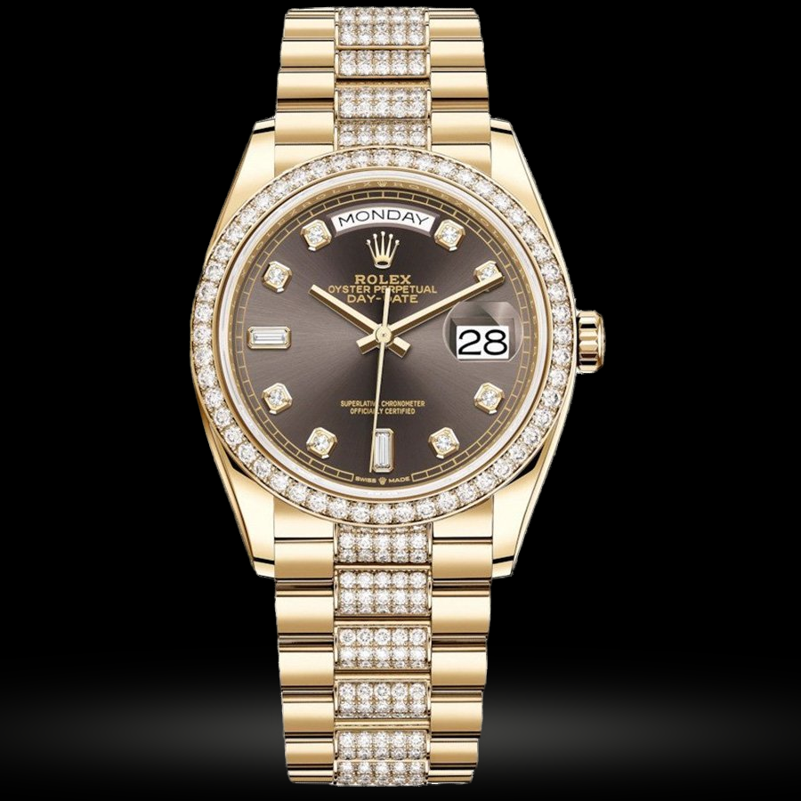 Replica Rolex Day-Date 36 Gelbgold Bezel set mit Diamant President Bracelet 128348rbr-0007 Replica Rolex Day-Date 36 Gelbgold Bezel set mit Diamant President Bracelet 128348rbr-0007