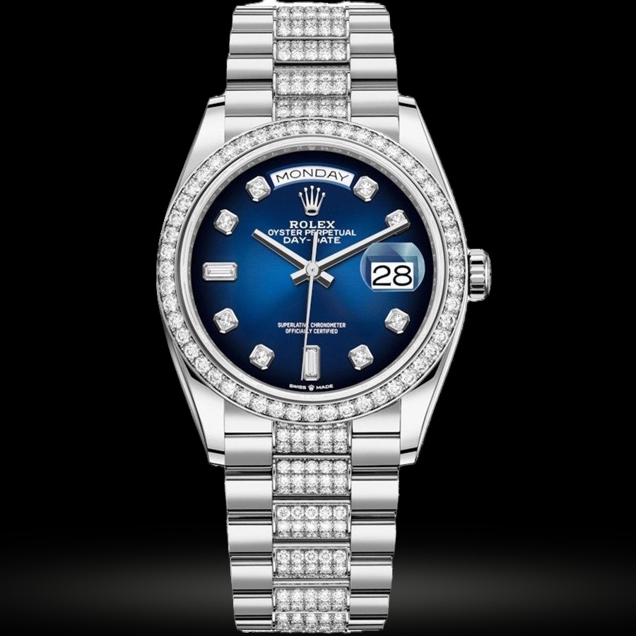 Replica Rolex Day-Date 36 Weißgold Bezel set mit Diamant President Bracelet 128349rbr-0016 Replica Rolex Day-Date 36 Weißgold Bezel set mit Diamant President Bracelet 128349rbr-0016