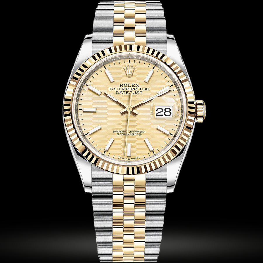 Replica Rolex Datejust 36 Gelbgold-Rolesor Jubilee-Armband 126233-0039