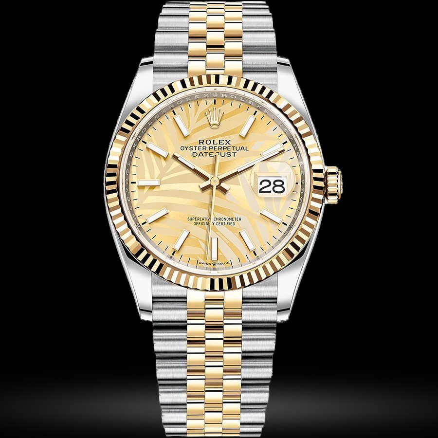Replica Rolex Datejust 36 Gelbgold-Rolesor Jubilee-Armband 126233-0037