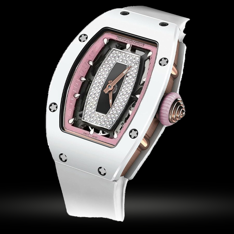 Replica Richard Mille RM Weiße Keramik Diamanten RM 07-01