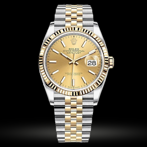 Replica Rolex Datejust 36 Champagnerfarben Jubilee 126233