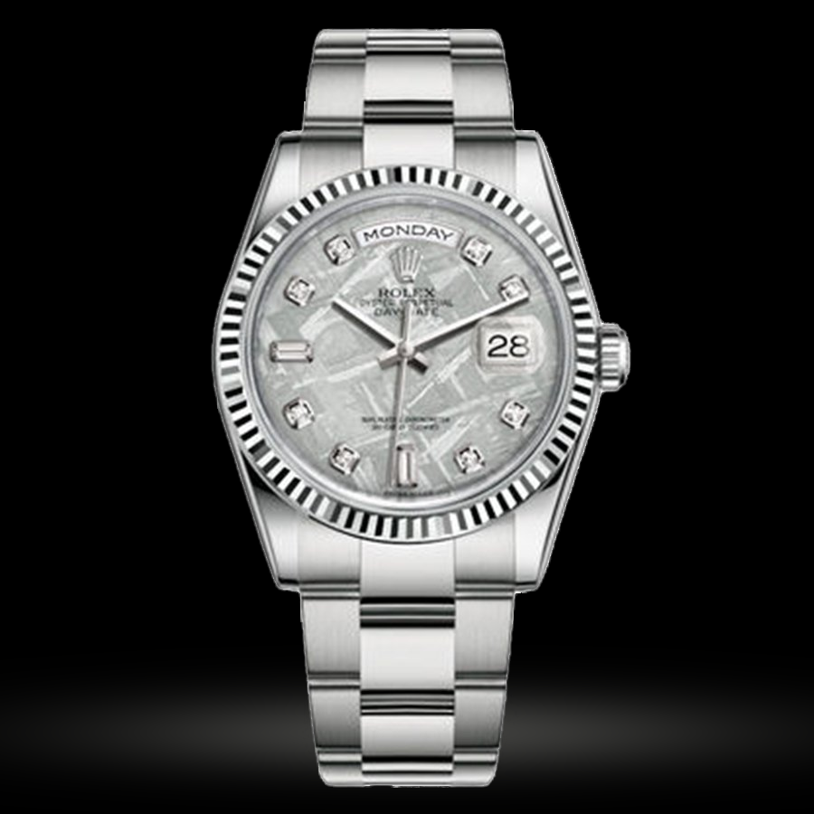 Replica Rolex Day-Date Damen Meteorite set mit Diamanten 118239