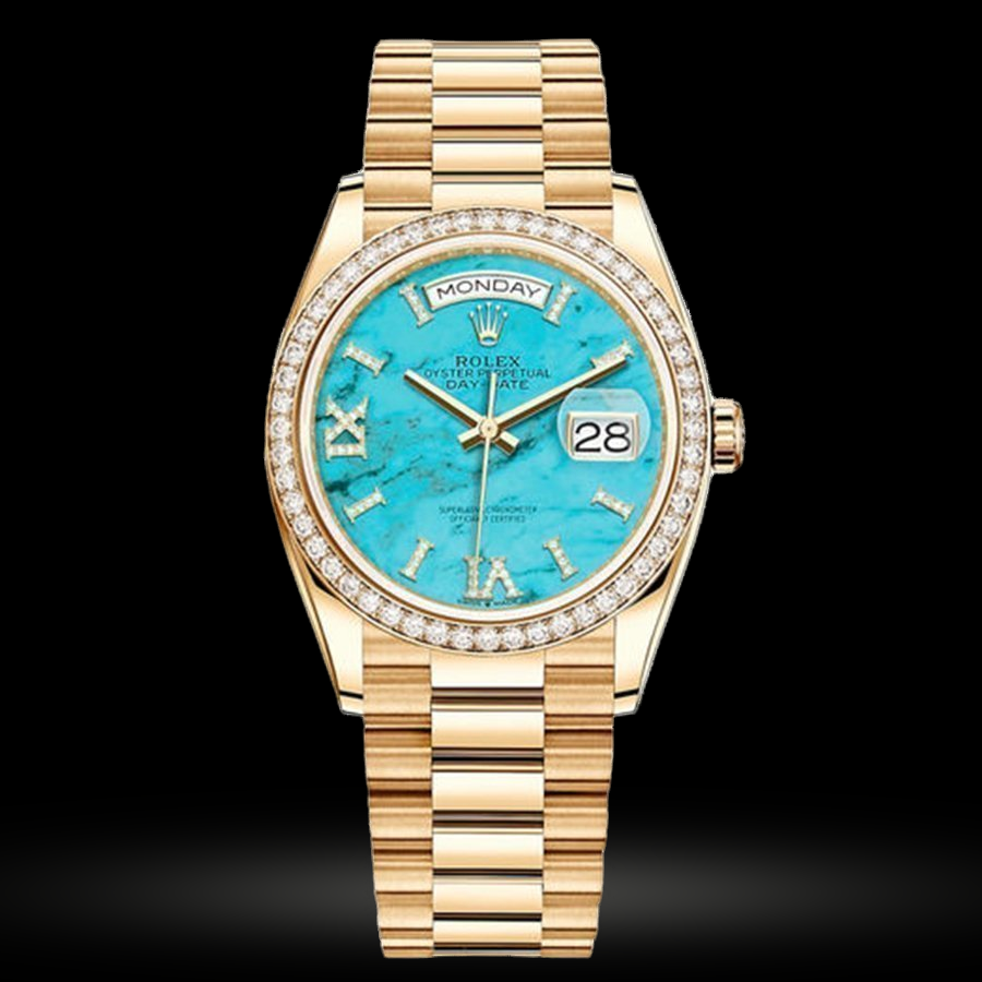 Replica Rolex Day-Date Damen Turquoise 128348RBR Replica Rolex Day-Date Damen Turquoise 128348RBR