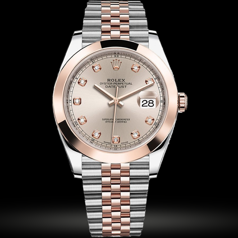 Replica Rolex Datejust 41 126301 Sundust set mit Diamanten