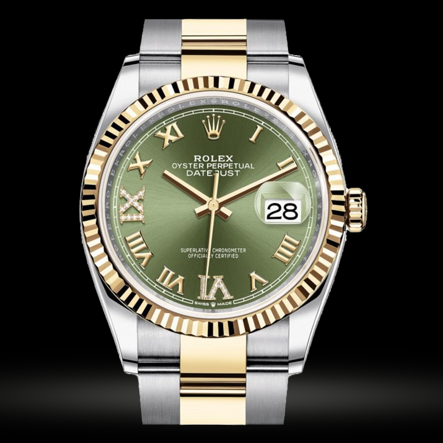 Replica Rolex Datejust Lady Stahl Gelbgold 36mm M126233-0026 34277