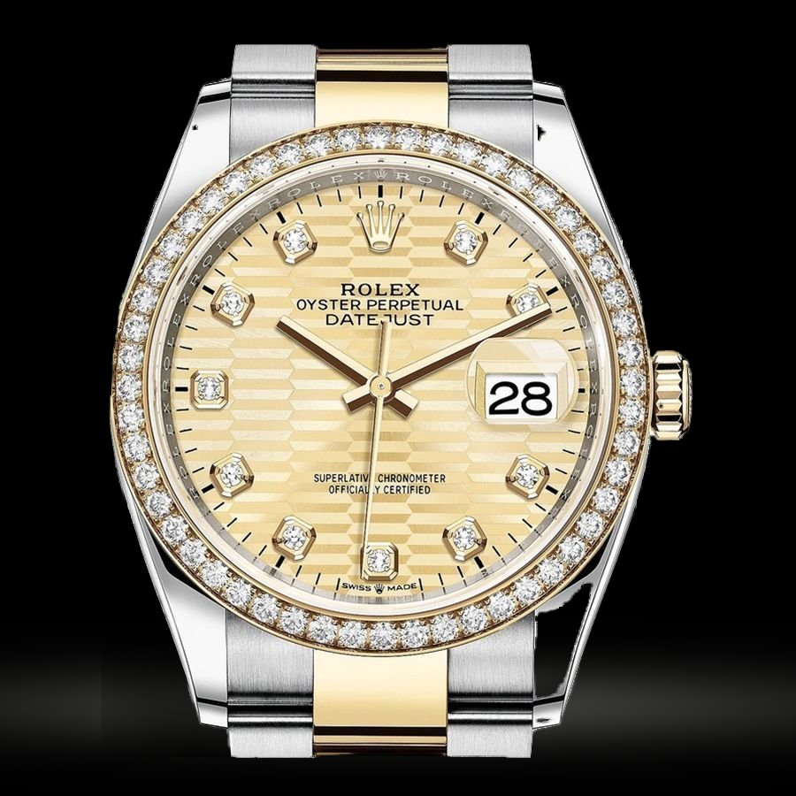 Replica Rolex Datejust Lady Stahl Gelbgold 36mm 126283RBR-0032