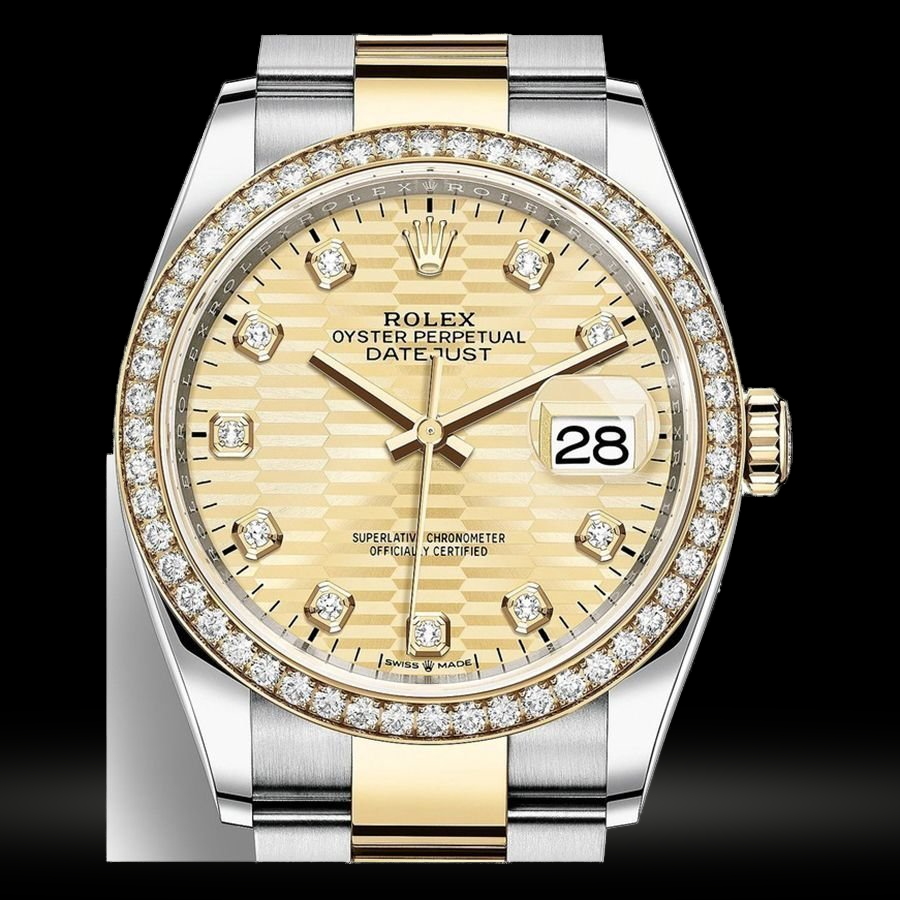 Replica Rolex Datejust Lady Stahl Gelbgold 36mm 126283RBR-0032